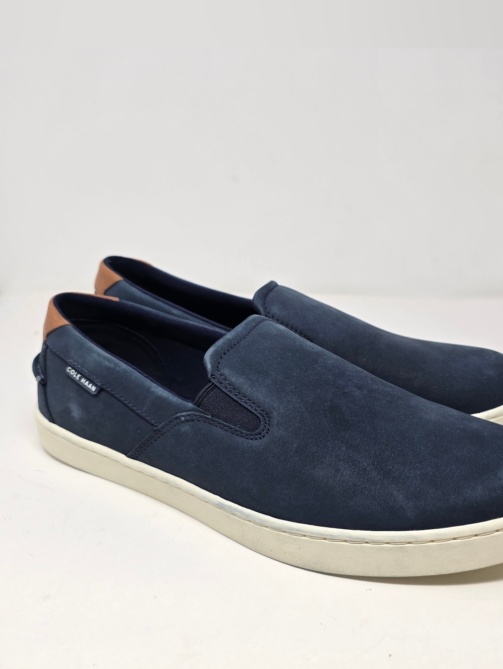 Cole Haan Men's Size 10 Nantucket Deck Slip On Navy Blazer Nubuck C38208